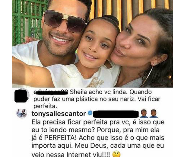 Crítica de seguidor a Scheila Carvalho 